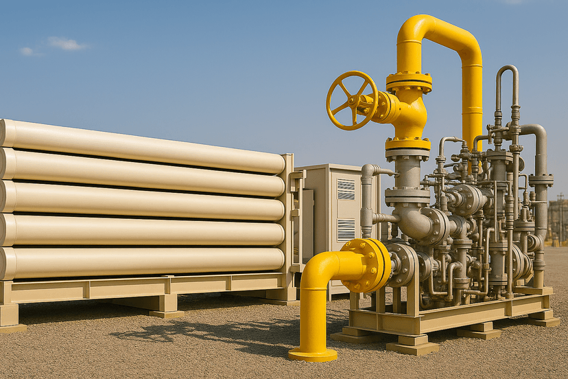 CNG Decompressed to Natural Gas